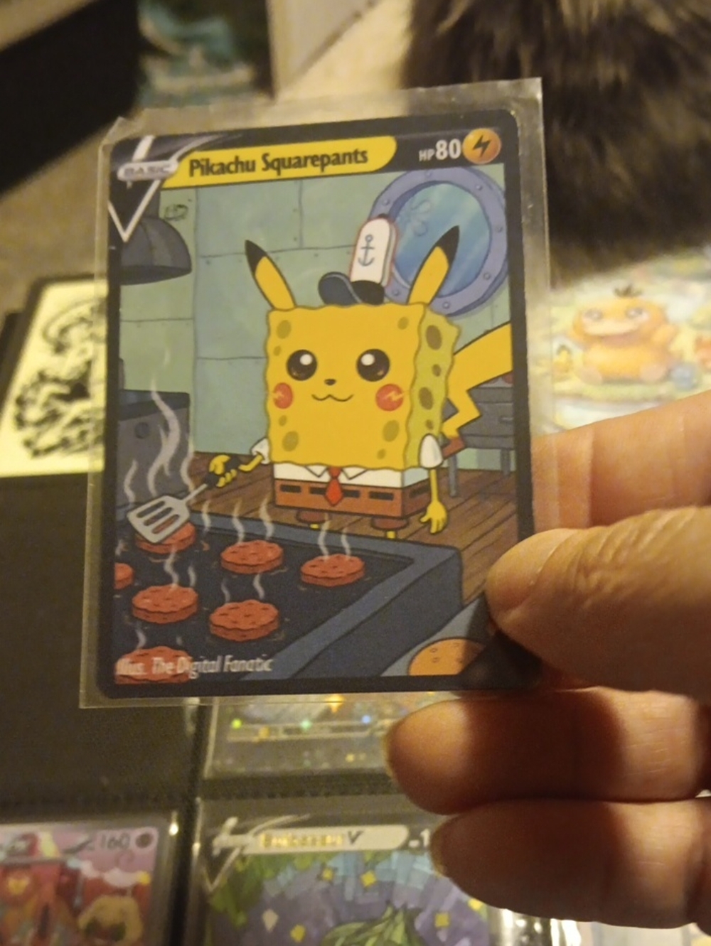 Pokemon Pikachu Squarepants Yellow & Black Trading Card